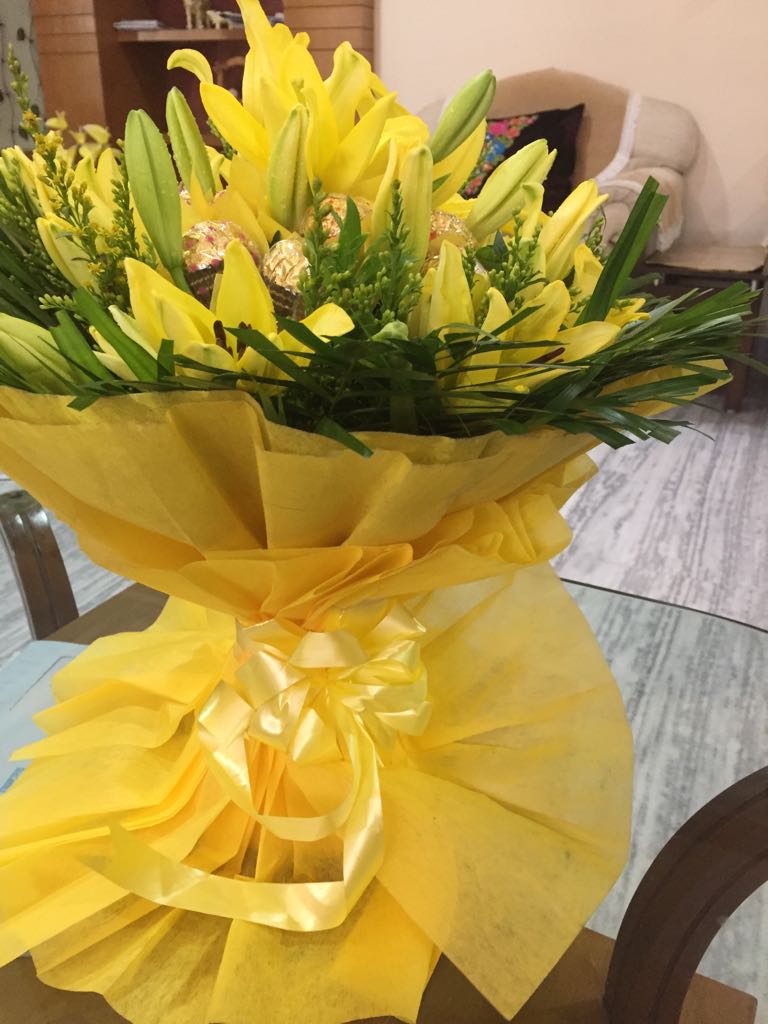 Yellow Lily Bunch